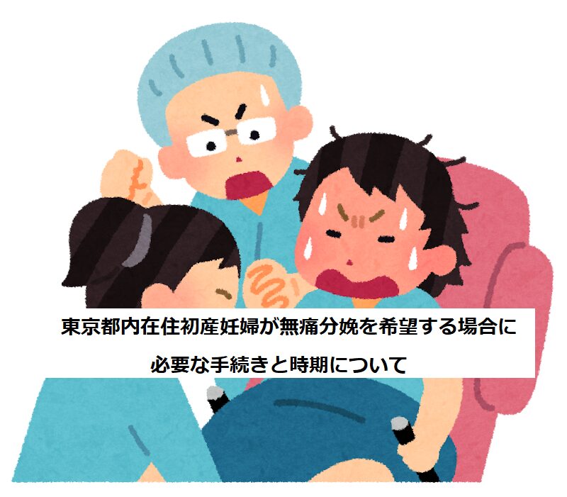 東京都内在住初産妊婦が無痛分娩を希望する場合に必要な手続きと時期について